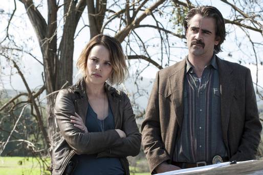 Rachel Mc Adams and Colin Farrell in True Detective