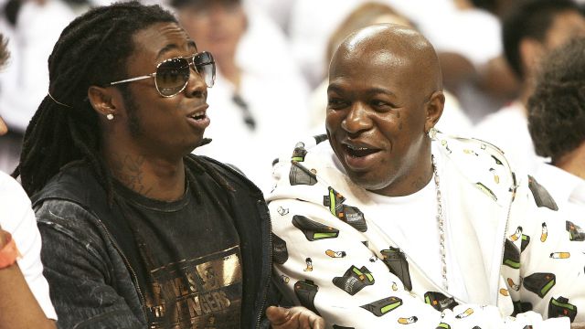 Recording artist Bryan 'Baby AKA Birdman&#039 Williams and rapper Lil Wayne during more amicable times