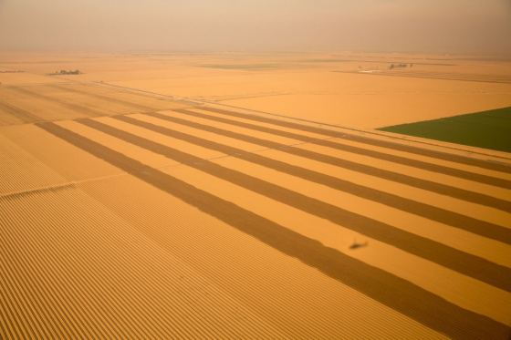 For several months California has been in a state of “exceptional drought.” The state’s usually verdant Central Valley produces one-sixth of the U.S.’s crops. Image Credit White House via Wikimedia Commons