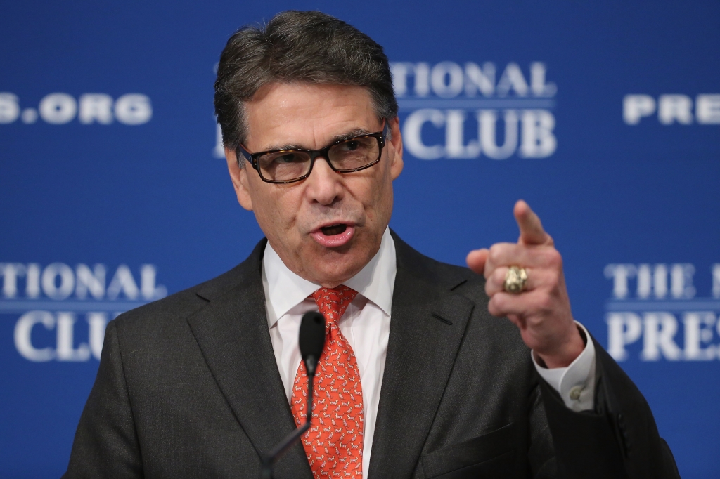 Rick Perry addresses the National Press Club Luncheon July 2