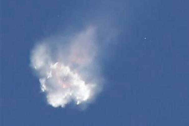 Total failure The SpaceX Falcon 9 rocket and Dragon spacecraft breaks apart shortly after liftoff at the Cape Canaveral Air Force Station in Cape Canaveral Fla. Sunday