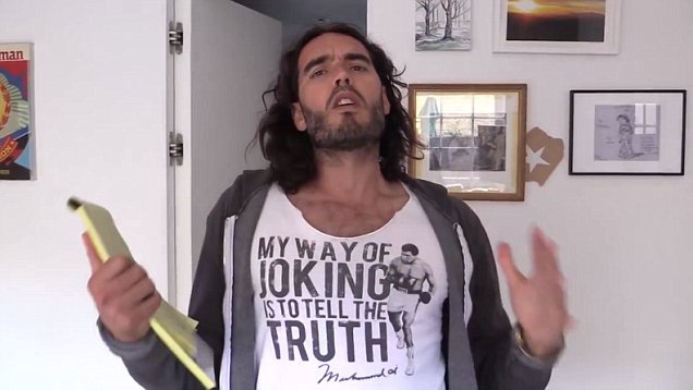 Russell Brand promotes Trew World Order live tour on YouTube