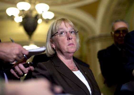 Sen. Patty Murray D-Wash. looks to members