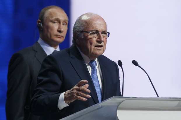 FIFA Blatter get back to World Cup business at Putin home