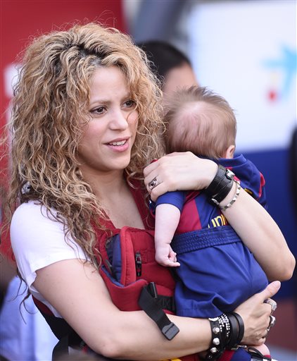 'Happy 6 months Sasha' Shakira teaches adorable son how to kick a football