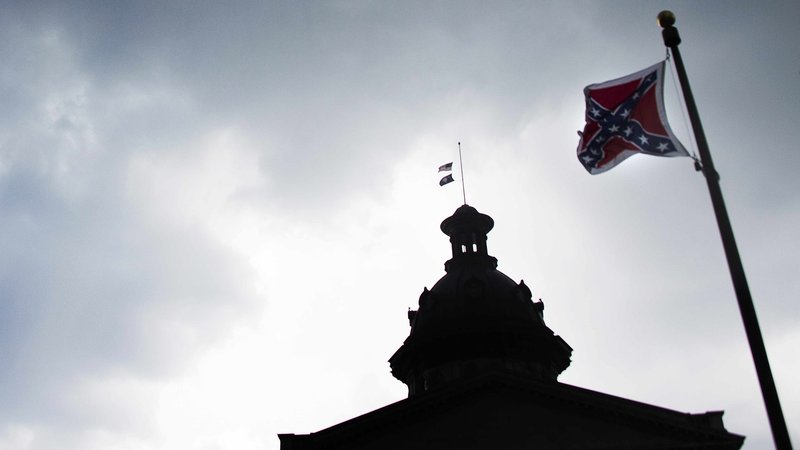 The Confederate battle flag flies at the South Carolina State House in Columbia late last month. The state's Senate voted Monday to remove the flag after one more vote on the bill it will head to the House. Jim Watson  AFP  Getty Images