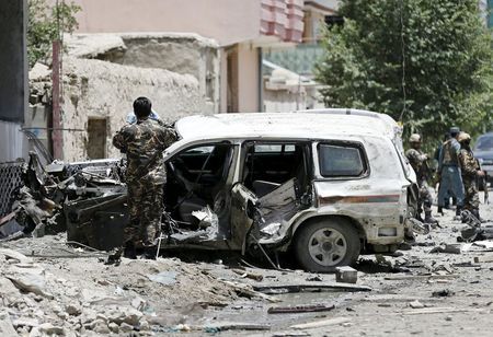 UK-AFGHANISTAN-ATTACK:Car bomb hits foreign convoy in Afghan capital casualties unclear