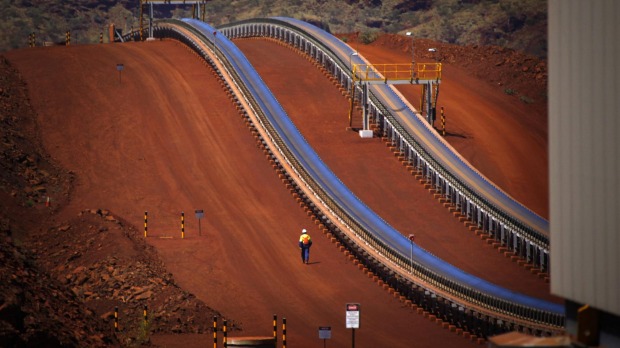 The Fortescue Solomon iron ore mine in Western Australia's Pilbara region. Analysts expect iron ore to sell for $US52.16 a tonne in 2015