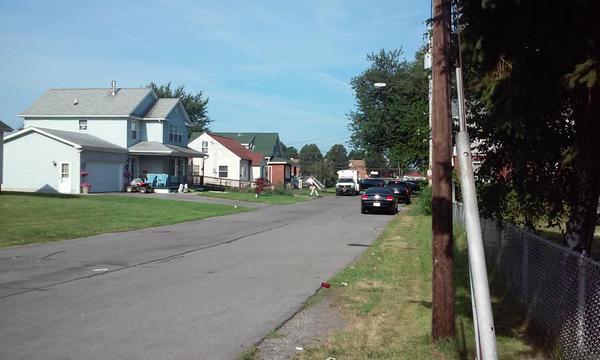 The Olcott St. scene of Wednesday morning's raid in Lackawanna