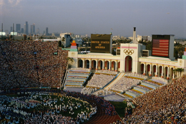 The Opening Ceremony at the 1984 Los Angeles Olympics