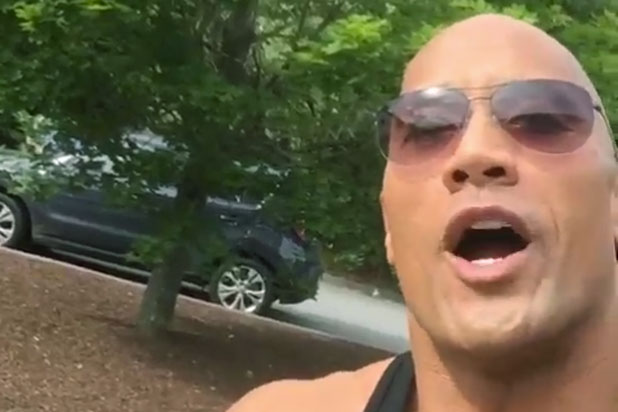 Dwayne 'The Rock' Johnson shares video of twisted finger after fake injury on set