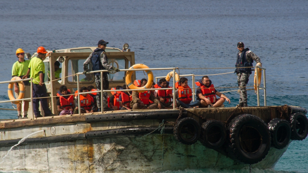 The WA premier says the navy is handling an asylum-seeker vessel off the state s north coast