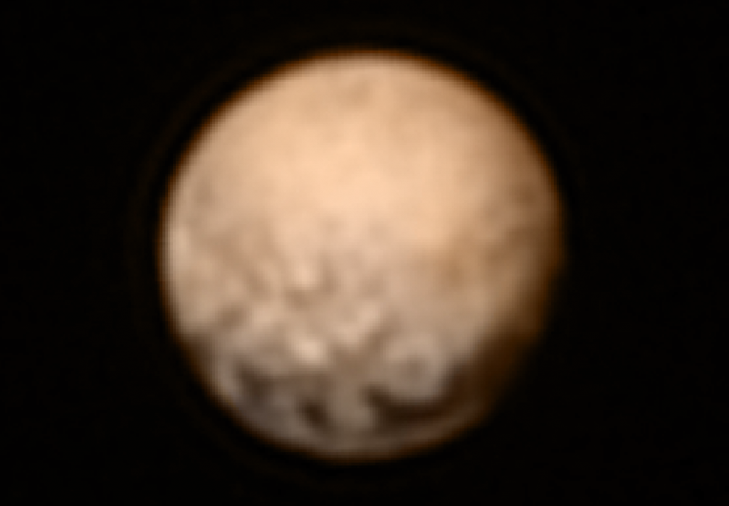 The latest images of Pluto taken by the New Horizons spacecraft and released on July 7