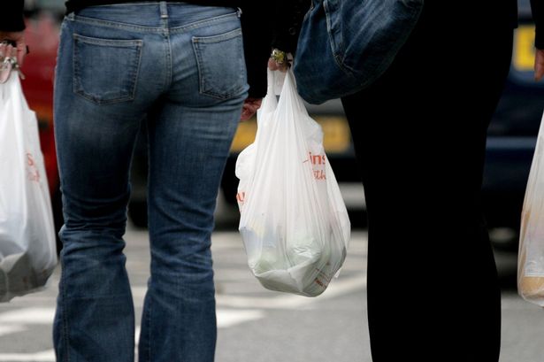 The 5p charge for carrier bags came in to place last October