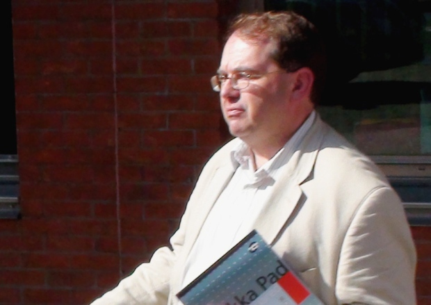 Church of England vicar Simon Reynolds 50 leaves Sheffield Crown Court where he is accused of keeping fees handed over to him by bereaved families and engaged couples when he was priest-in-charge of All Saints Church in Darton near Barnsley South Yor