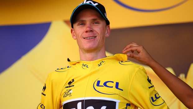 The yellow jersey has often brought suspicion with it but this year's wearer Chris Froome says he's willing to undergo tests to prove he's riding clean