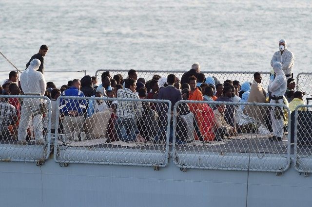 Italian Navy Ship Grecale Carries 206 Migrant Survivors From Recent Shipwreck