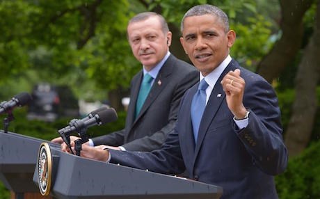 US President Barack Obama with his Turkish counterpart Recep Tayyip Erdogan in Washington DC. AFP file