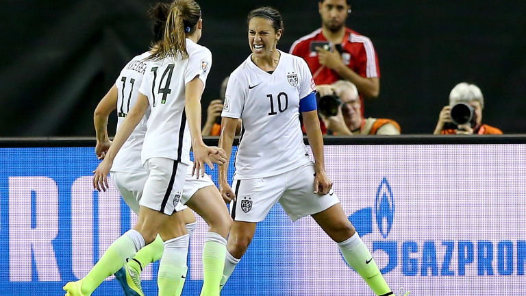 Carli Lloyd, who once considered hanging up her cleats, has a history of coming