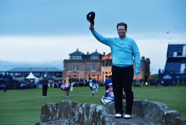 The Open 2015 Dustin Johnson leads at halfway stage at St Andrews as five-time champion Tom Watson bids farewell