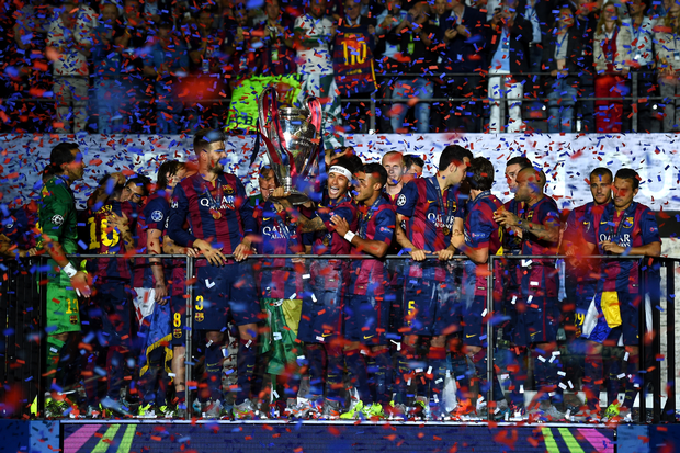 Uplift Barcelona lifted the Champions League trophy this year after beating Juventus