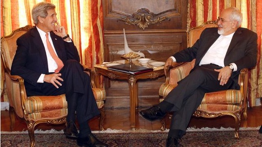 U.S. Secretary of State John Kerry meets with Iranian Foreign Minister Mohammad Javad Zarif