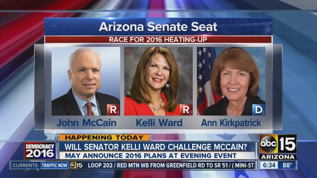 Will Senator Kelli Ward challenge McCain?                      KNXV