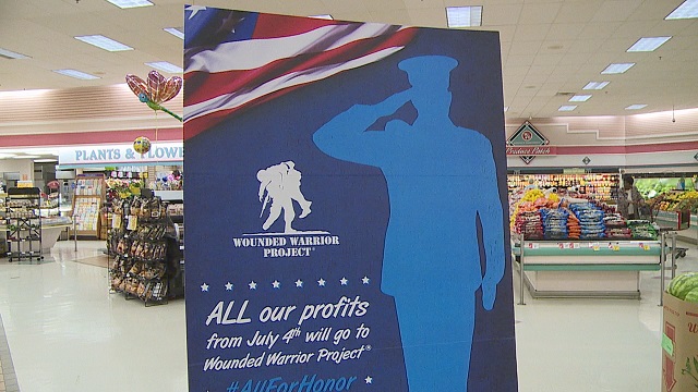 A local grocery store is stepping up this holiday weekend to help injured veterans