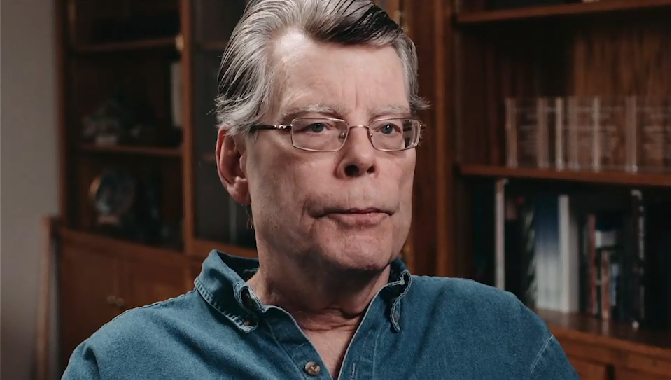 Youtube screengrab Author Stephen King