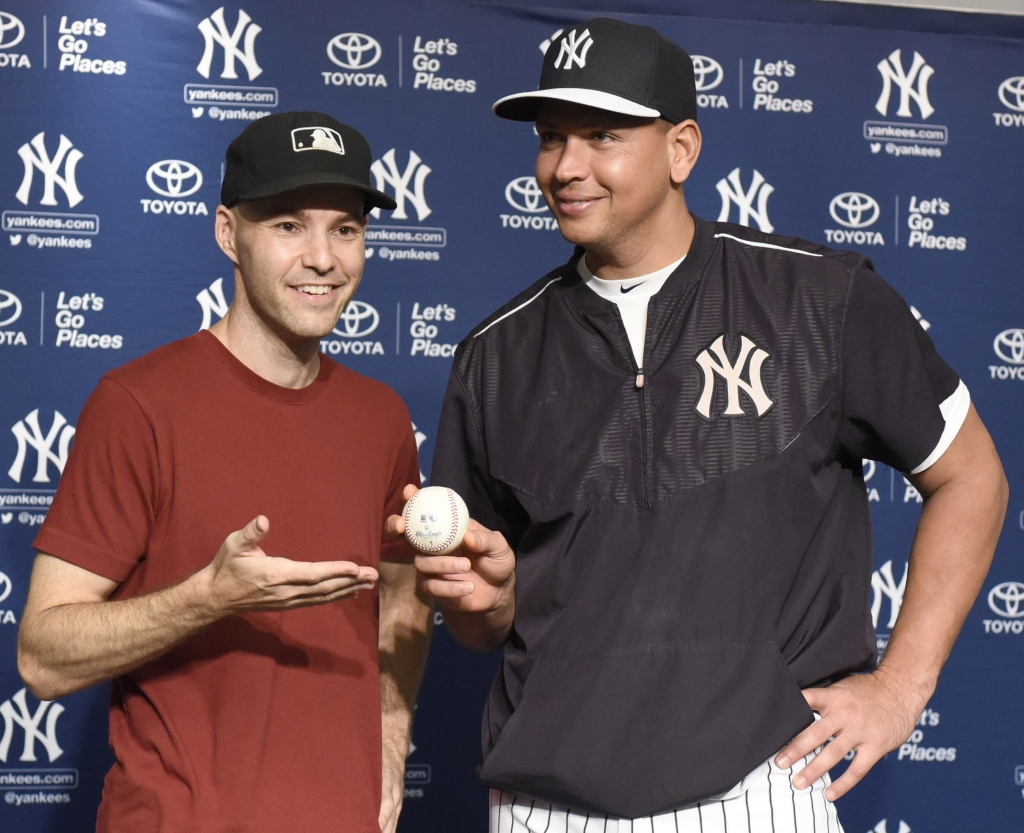 Zack Hample with Rodriguez