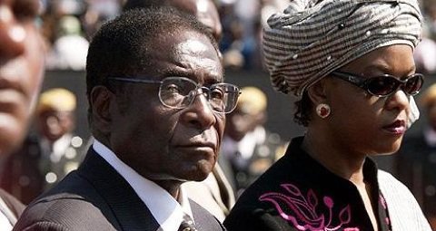 Robert Mugabe and his wife Grace