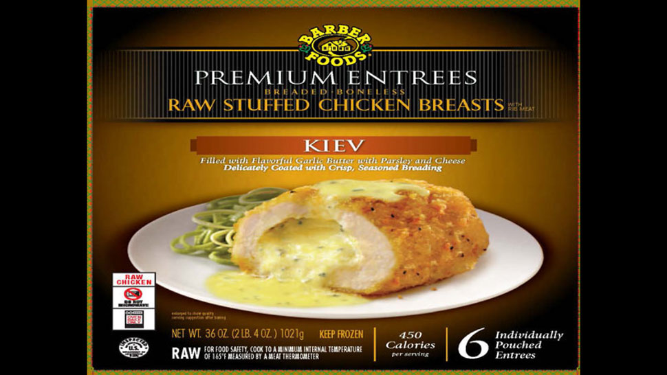 Public Health Alert For Frozen Raw Stuffed Chicken Products Due To Possible