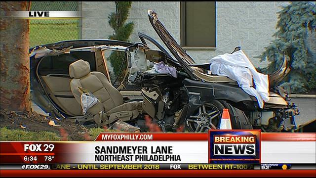 Apparent street racing crash kills 3, injures 1 in NE Philly