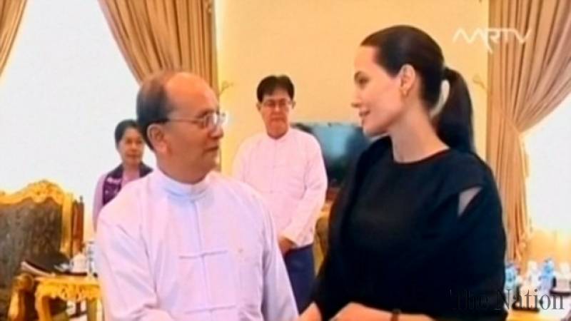 Angelina Jolie Photographed on First Day of Myanmar Visit