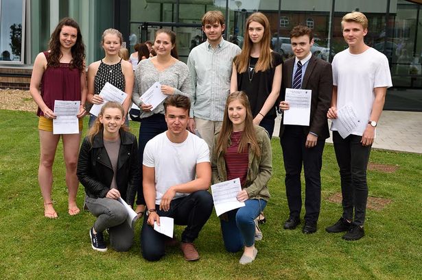 A Level students at Sir John Deane's Sixth Form College celebrate their results