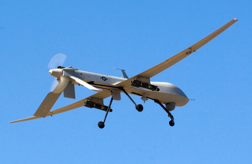 A U.S. Air Force MQ-1 Predator prepares to land at Joint Base Balad Iraq after a November 2008 mission.                                      Erik Gudmundson  U.S. Air Force