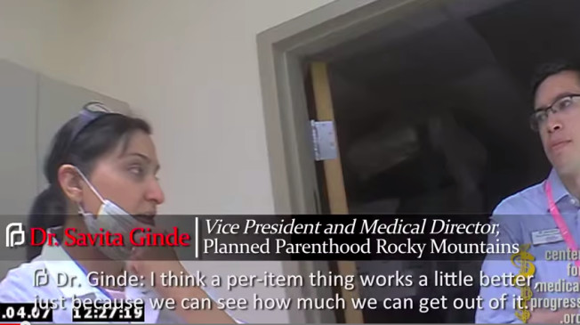 A fourth video released by CMP shows a Planned Parenthood CEO discussing the sale of aborted baby parts with an undercover activist. YouTube  ScreenGrab