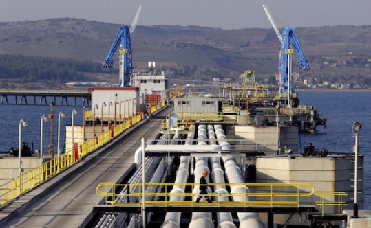 A general view of Turkey's Mediterranean port of Ceyhan through which Kurdish oil is exported