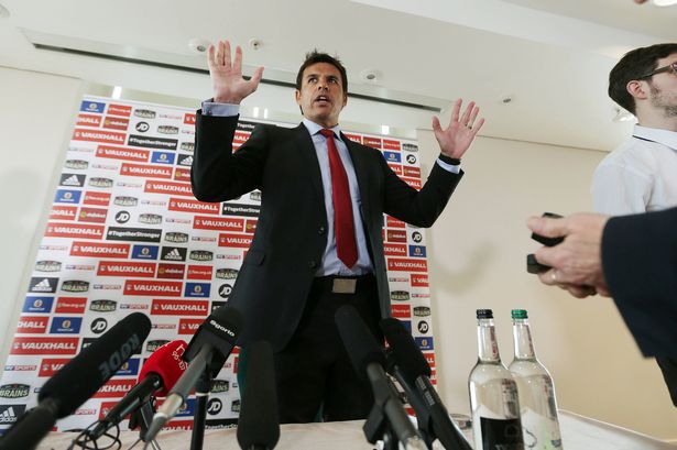 Action Images via Reuters  Alex Morton

Wales manager Chris Coleman during the press conference