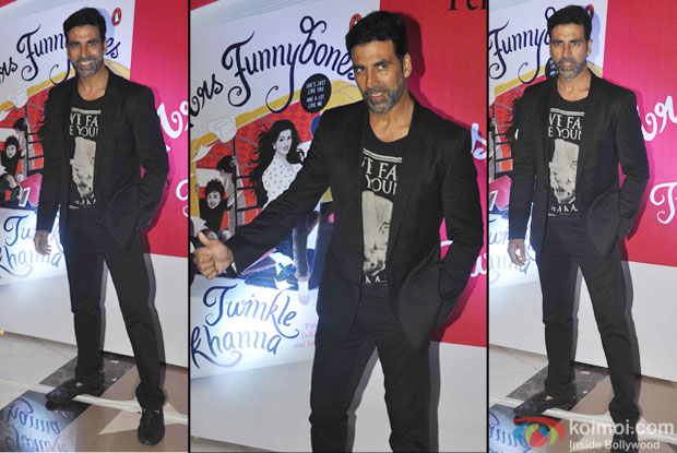 Akshay Kumar during the launch of bollywood Twinkle Khanna's book