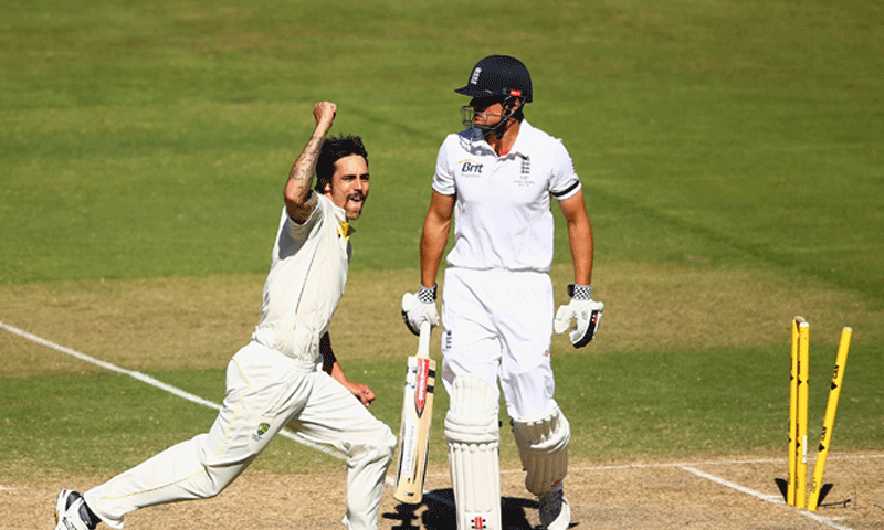 Australian fast bowler Mitchell Johnson completes 300 wickets