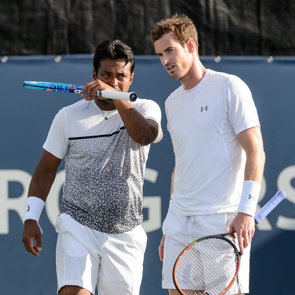 Andy Murray and Leander Paes