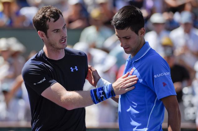 Andy Murray and Novak Djokovic