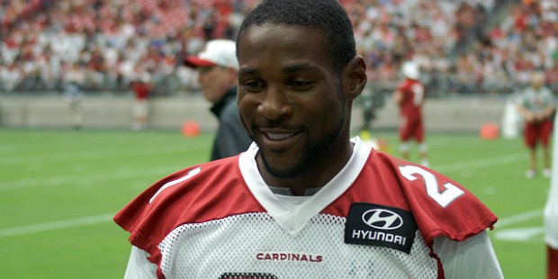 Arizona Cardinals cornerback Patrick Peterson at training camp in Glendale Ariz