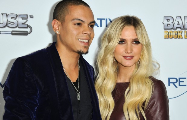 Associated Press Evan Ross with wife Ashlee Simpson