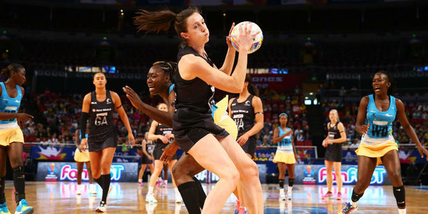 Bailey Mes catches a pass against Barbados