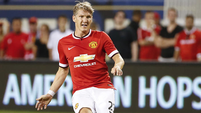 Bastian Schweinsteiger in action for Manchester United in pre-season. 
    
    
                
          
          Show Grid