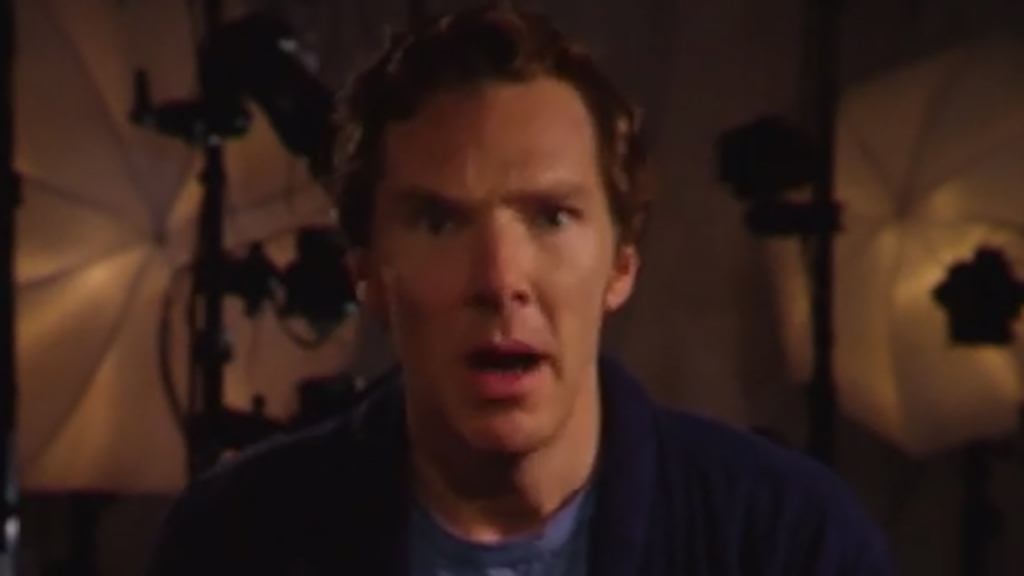 Benedict Cumberbatch surprised himself in the below video