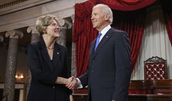 U.S. Sen. Elizabeth Warren  participates