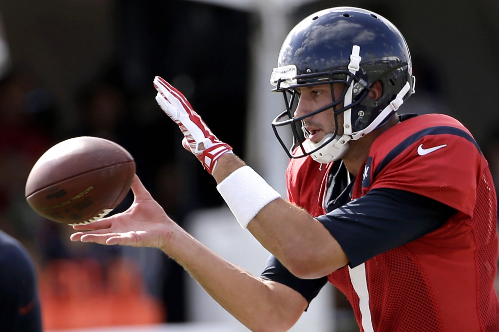 Brian Hoyer will compete with similarly mediocre Ryan Mallett for Houston’s quarterback job